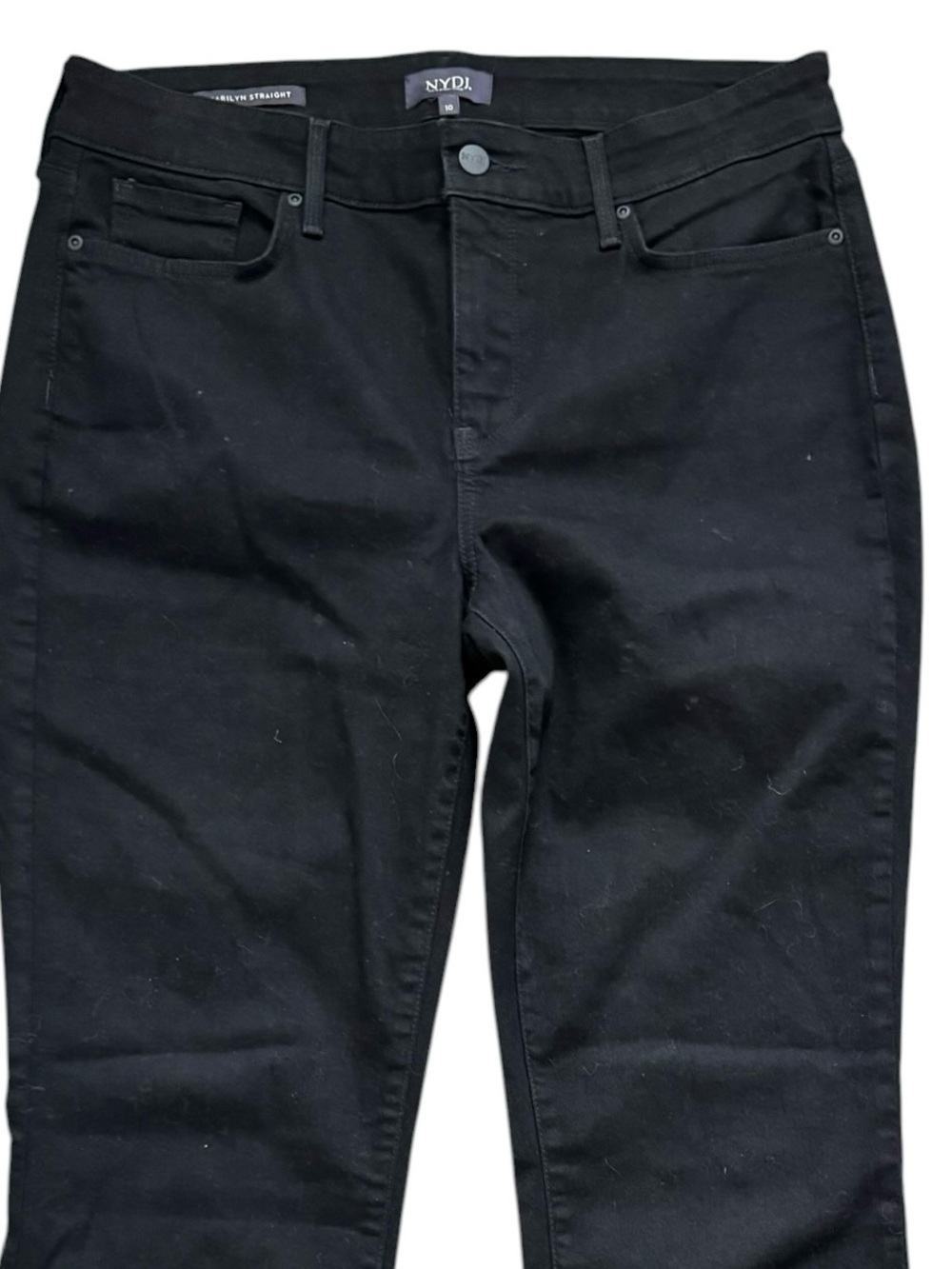 NYDJ Marilyn straight black size 10 - Picture 10 of 10